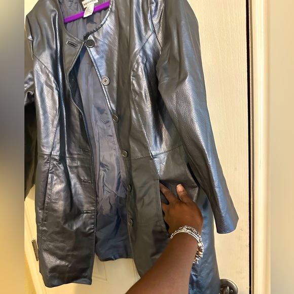 Jessica London Leather Jacket - Picture 5 of 6